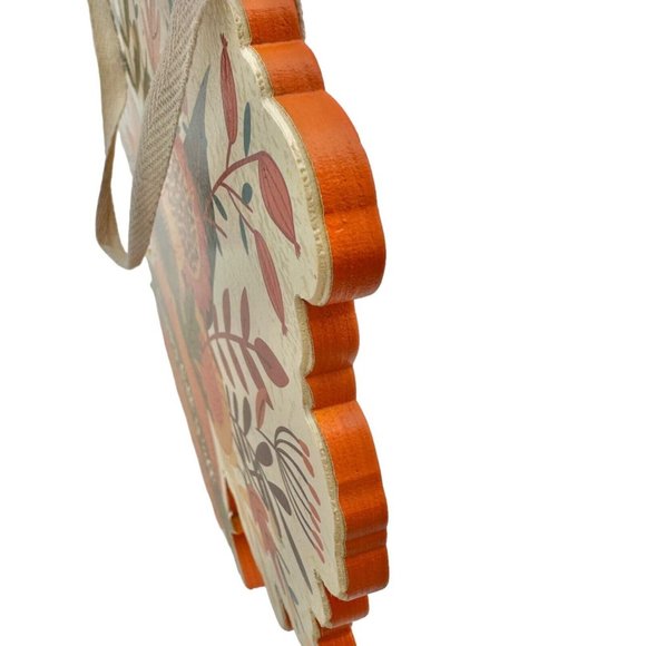 Primitives by Kathy Wooden Hanging Sign Happy Fall Ya'll Autumn Flowers NWT - Picture 8 of 10